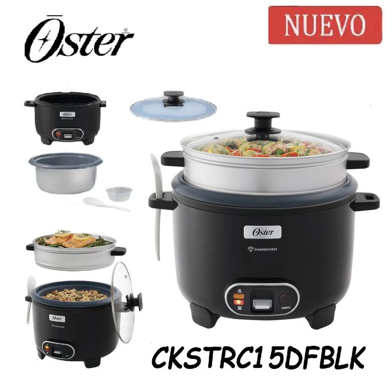 Nueva Olla Arrocera Antiadherente 3 en 1 CKSTRC15DFBLK