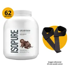 GENERICO - ISOPURE ZERO CARB 4.51LB (2.04KG) DUTCH CHOCOLATE CON STRAPS - PROTEÍNA ISOLATADA