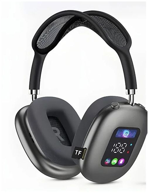 Audífonos Bluetooth Pantalla Digital Negro