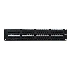 DIXON - PANEL MODULAR CAT6 48 PUERTOS 1 RU NEGRO P-N P48T-K11-C6C-BK
