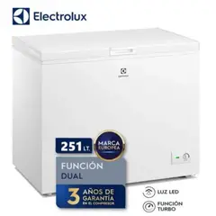 ELECTROLUX - Congelador Horizontal 251 Litros EFH25S2P4AW Blanco