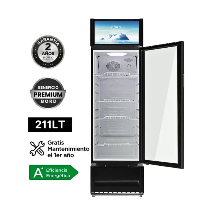 Vitrina Exhibidora 211LT Vertical EX211-M Blanco
