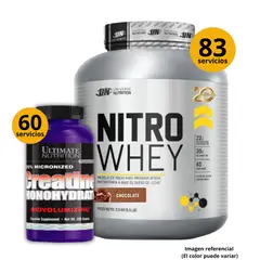 UNIVERSE NUTRITION - PROTEINA NITRO WHEY DE 2.5kg CHOCOLATE + CREATINA ULTIMATE 300GR