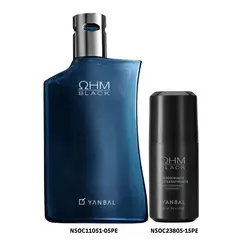 YANBAL - Set para Hombre Ohm Black Eau de Parfum y Desodorante