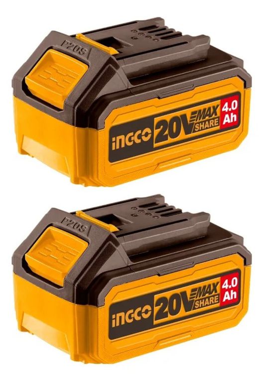 Pack X2 Batería Litio 20v Max 40ah Alta Duración Ingco