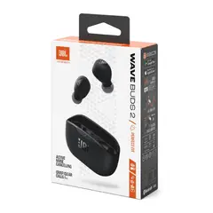JBL - Audífonos Inalámbricos Wave Buds 2 True Wireless con ANC y 40 Horas