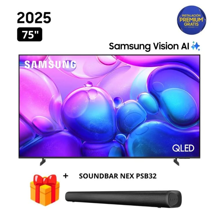 Televisor QLED 75 Smart TV 4K QN75Q6FA + Soundbar Nex