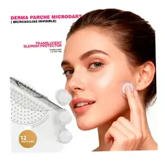 GENERICO - DERMA PARCHE CON MICRODART MICROAGUJAS PARA EL CUIDADO DE MANCHAS DE LA ACNE 12 PARCHES