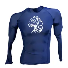 AQUA&MODA - LICRA CON PROTECCION UV AQUAMODA LAMLGPDBRA GUEPARDO UNISEX AZUL LOGO BLANCO REFLECTIVO