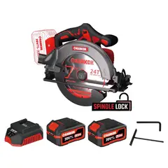 RANKOR - Sierra Circular 7 1/4 20v + 2 Baterias 4ah