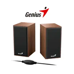 GENIUS - Parlantes Stereo Speakers Sp-Hf180 Madera
