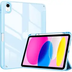 GENERICO - Funda Case Smart iPad 10 Gen 10.9 y 11 Gen 11 A16 - CELESTE
