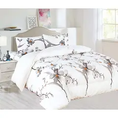 CASATEX - Edredón con Sherpa Premium King Size + Juego de sábanas 100% Algodón