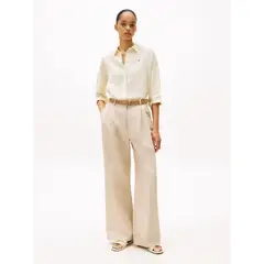 TOMMY HILFIGER - BLUSA ESS LINEN LOOSE 3-4 SLEEVE SHI TH