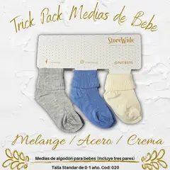 GENERAL - Medias para bebe en algodon