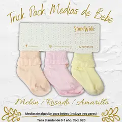 GENERAL - Medias para bebe niña en algodon