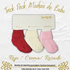 GENERAL - Medias para bebe niña en algodon