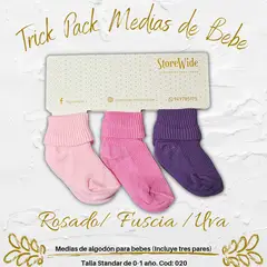 GENERAL - Medias para bebe niña en algodon