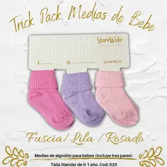 GENERAL - Medias para bebe niña en algodon