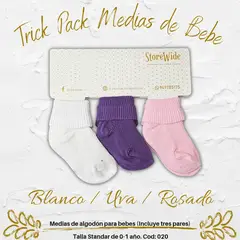 GENERAL - Medias para bebe niña en algodon