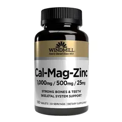 WINDMILL - Calcio Magnesio & Zinc 100 Tabletas -