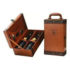 EVERSO - Sets De Vinos Maleta De Cuero Regalo Con Accesorios