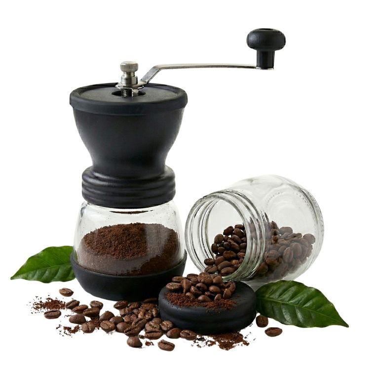 Molinillo Vintage De Café Con Recipiente Doble