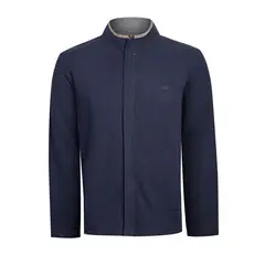 ROCKFORD - Poleron Para Hombre Algodón Orgánico Doble Azul