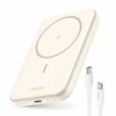 UGREEN - Power Bank Magnético 5000mAh 15W USB-C Carga Inalámbrica Qi para iPhone PB560