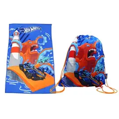 HOT WHEELS - Pack Escolar Set de Toallas 28x36cm + Bolsa de Aseo 42x34 cm