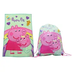 PEPPA PIG - Pack Escolar Set de Toallas 28x36cm + Bolsa de Aseo 42x34 cm