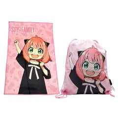 KAWAI - Pack Escolar Spy x Family Set de Toallas 28x36cm + Bolsa de Aseo 42x34 cm