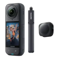 INSTA360 - Cámara X5 + Selfie Stick Tripode 105cm + Lens Cap