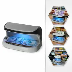 OEM - Máquina Detectora de Billetes Falsos UV - Verificador de Tarjetas de Crédito y Documentos