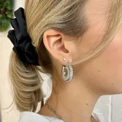 GENERICO - Aretes de Caracol Platiado