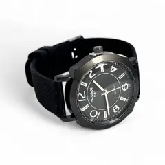 GENERICO - Reloj Analógico para Hombre con Correa de Silicona Negra-Estilo Urbano Moderno