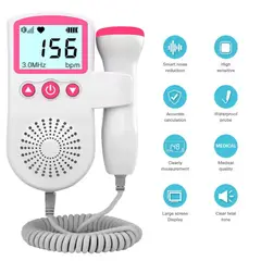 GENERICO - DOPPLER FETAL MEDIDOR DE RITMO CARDIACO COLOR ROSA