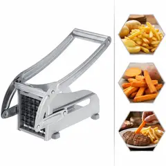 OEM - Cortadora de Papas Fritas Profesional Acero Inoxidable - Picador con 2 Cuchillas