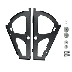 GENERICO - Bisagra Sistema Mueble Zapatera 1 Fila color Negro