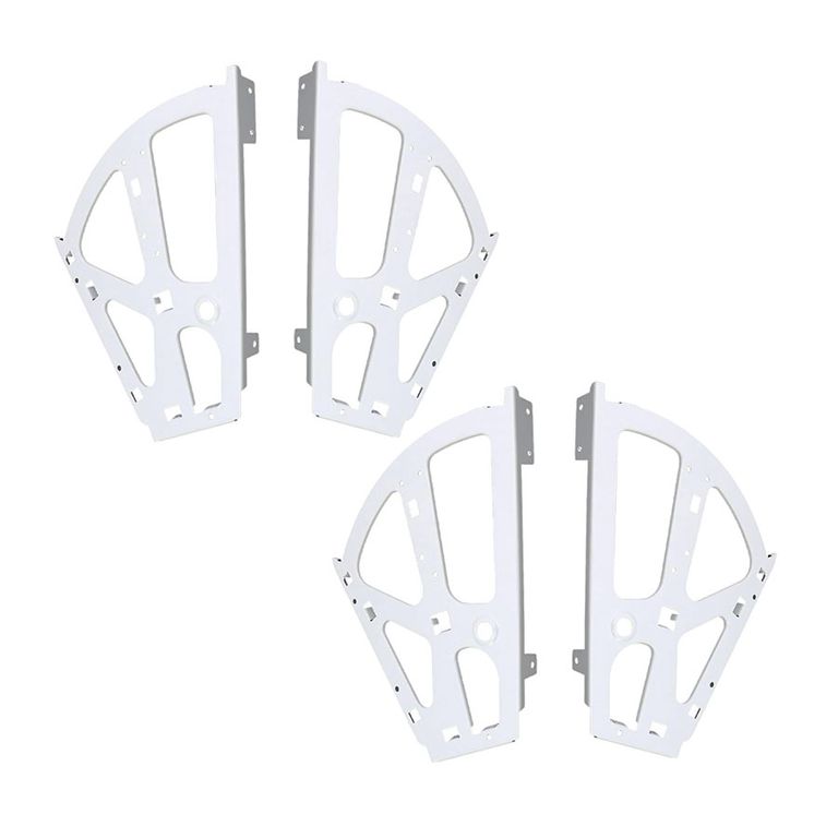 Bisagra Sistema Mueble Zapatera 2 Filas color Blanco