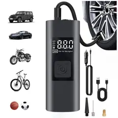 SEISA - Mini Compresor De Aire Inflador Portátil De Llantas Auto Moto Bicicleta Pelota