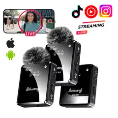 SEISA - Micrófono Solapero Dual 3 en 1 con Reducción de Ruido Profesional