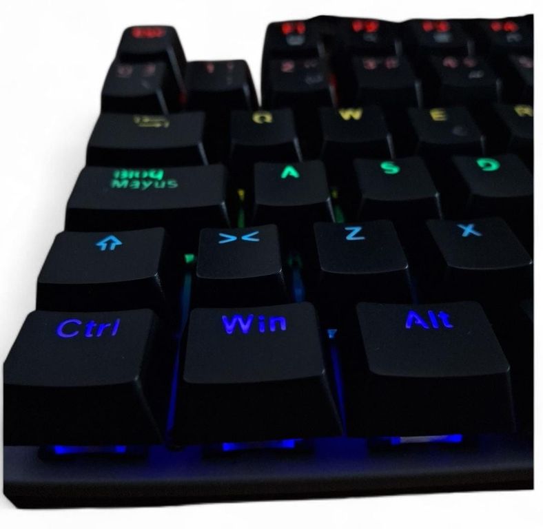 Teclado Mecánico TE-4074G - Español - Retroiluminación Rainbow - Negro