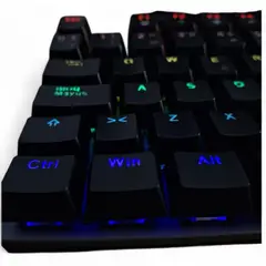 TEROS - Teclado Mecánico TE-4074G - Español - Retroiluminación Rainbow - Negro