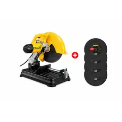 STANLEY - Sierra Tronzadora DEWALT 14" 2300W + 4 Discos de Corte D28730-K4