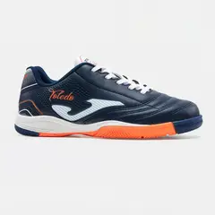 JOMA - Zapatillas Futbol Sala Toledo Jr 2603 IN Azul Marino Naranja