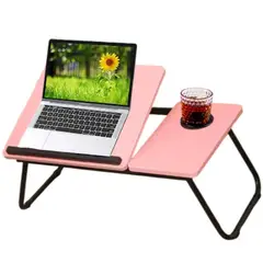 GENERICO - Soporte para Laptop Lectura Mesa Multifuncional Plegable Rosado