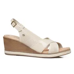 PEGADA - Sandalia Mujer Casual Linho 233953-01 Blanco 1144303