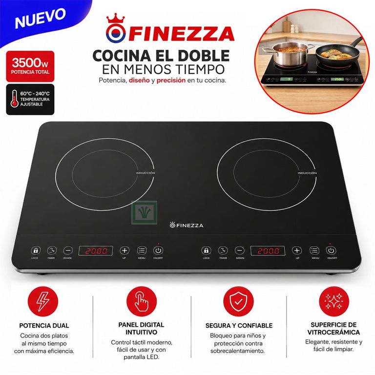 Cocina De Induccion 2 Hornillas FZ-315IN2