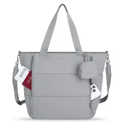 WUALU - Bolso Puffer Tote Bag Porta Laptop Bolso de Viaje y Gym Cartera Mujer